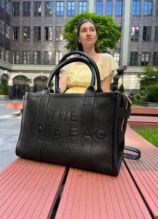 Женская сумка marc jacobs tote mj марк джейкобс большая сумка шопер на плечо легкая сумка из экокожи7 фото