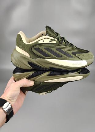 Мужские кроссовки adidas ozelia khaki black9 фото