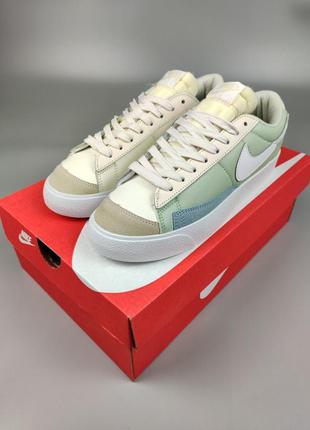 Кроссовки найк женские подростковые nike blazer low multicolor