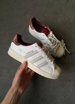 Adidas superstar white red v2