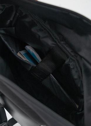 Жіночий рюкзак ролтоп для ноутбука rolltop для подорожей фіолетового кольору з екошкіри7 фото