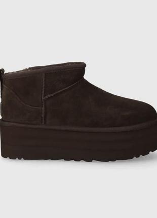 Замшеві чоботи угги ugg classic ultra mini platform zara mango massimo nike5 фото