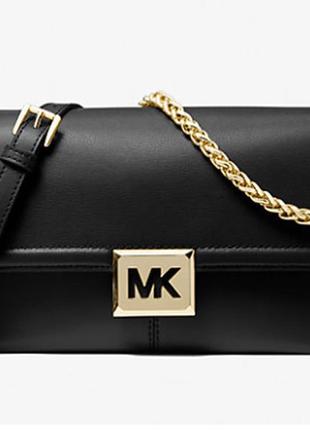 Жіноча сумка michael kors sonia medium logo convertible shoulder bag (35f1g6sl3l) чорна