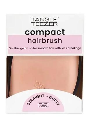 Профессиональная распутывающая расческа для волос tangle teezer tangle teezer compact styler rose gold black3 фото