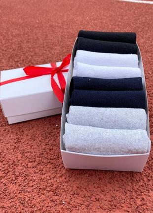 Комплект носков женских летних укороченных повседневных классических 8 пар 36-40 на подарок для женщины