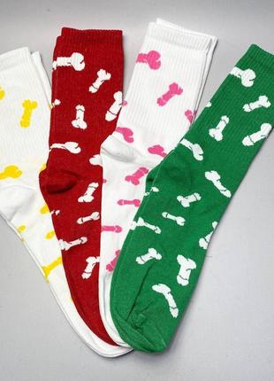 Красивый набор женских носков на 12 пар 36-41р трикотажные и высокие, демисезонные, крутые и прикольные, яркие2 фото