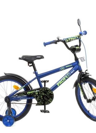 Велосипед детский prof1 y1672 16 дюймов, синий 0201 топ !