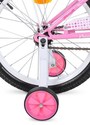 Велосипед детский prof1 y1811 18 дюймов, розовый 0201 топ !3 фото