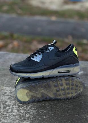 Мужские кроссовки nike am 90 terrascape, черные, вьетнам, 40-45