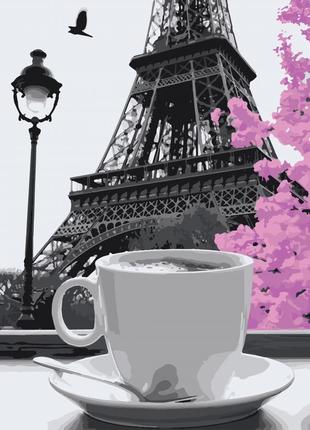 Картина по номерам. art craft "кава в парижі" 40*50 см 11208-ac 0201 топ!1 фото