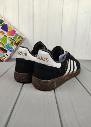 Чоловічі кросівки adidas handball spezial black white6 фото