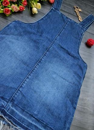 Классный джинсовый сарафан 4-5лет f&f4 фото