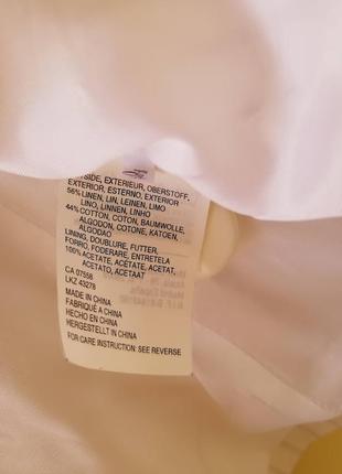 Льняной пиджак молочного цвета mexx жакет6 фото