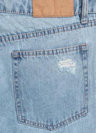 Рваные джинсы мом голубые от hm slim mom jeans3 фото