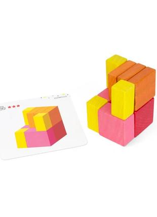 Дитячі дерев'яні кубики "часті та ціле" igroteco 900460 20 кубиків 0201 топ!3 фото