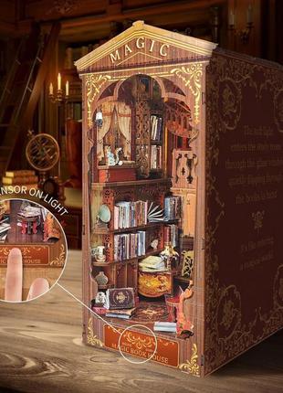 Бук нук книжковий магічний будинок book nook magic book house sq-06 інтерьерний конструктор3 фото