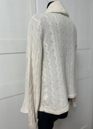 Фирменный стильный натуральный свитер кардиган из шерсти3 фото