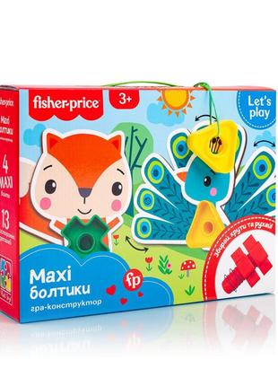 Игра-конструктор "fisher-price. maxi болтики" vladi toys vt2905-23 укр 0201 топ !1 фото