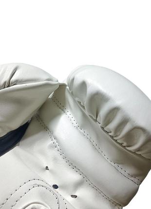 Боксерские перчатки venum 8 oz стрейч белые9 фото