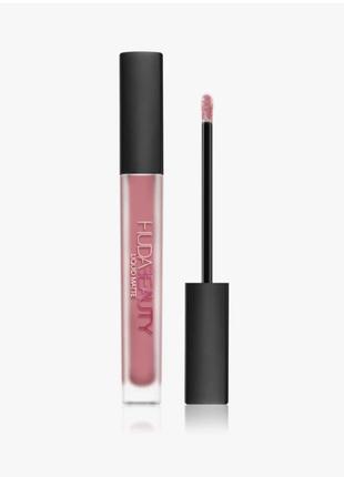 Жидкая стойкая матовая помада для губ huda beauty deluxe liquid matte ultra-comfort transfer-proof lipstick3 фото