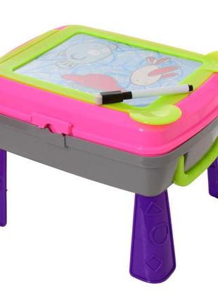 Дитячий столик-мольберт для малювання ym771-2 з аксесуарами 0201 топ!2 фото