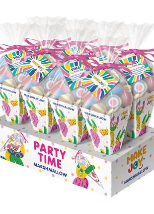 Маршмеллоу "party time" 0,64 кг (8шт по 80г), солодкий презент