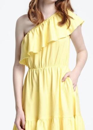 Платье укр бренда лимонного цвета1 фото