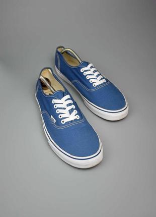 Кеди vans authentic blue canvas3 фото