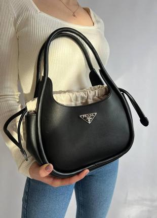 Женская сумка prada mini прада маленькая сумка на плечо красивая, легкая сумка из эко-кожи