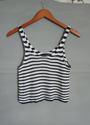Кроп топ. в смужку. смугастий . майка . топік