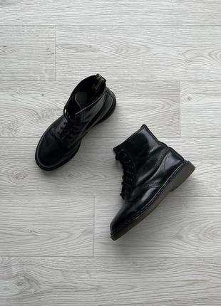 Вінтажні боти dr.martens 1460 made in england vintage boots black smooth чоботи, черевики