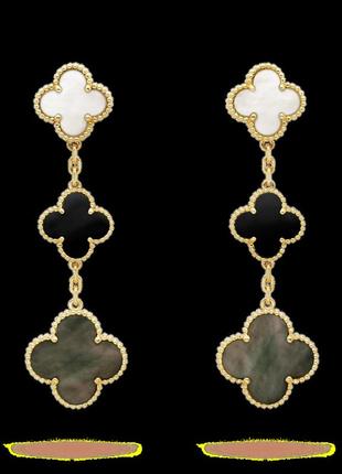 Чарівні сережки ван кліф van cleef arpels magic alhambra vcard79000: витонченість у кожній деталі