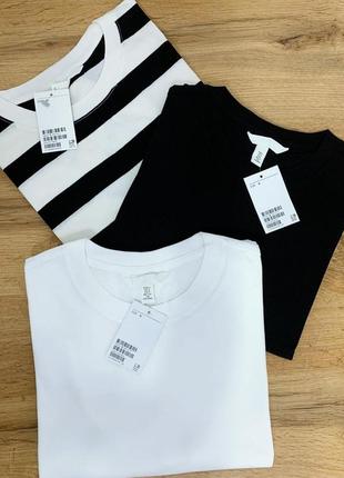Белая футболка h&m