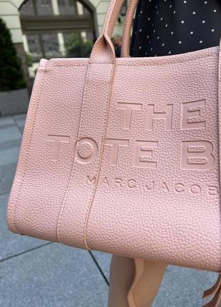 Жіноча сумка marc jacobs mj марк джейкобс tote велика сумка шопер на плече легка сумка з екошкіри8 фото