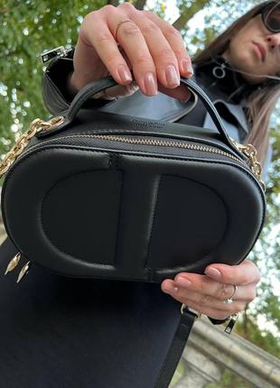 Женская сумка из эко-кожи клатч dior logo диор молодежная, брендовая сумка через плечо2 фото