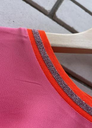 Шелк,розовая блузка,рубашка с открытой спиной,люкс бренд,iceberg9 фото