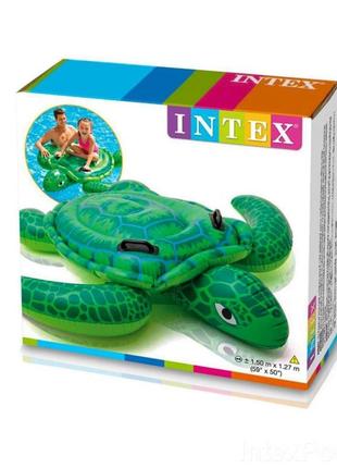 Дитячий надувний пліт черепаха intex 57524, 150 x127 0201 топ!