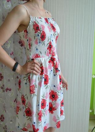Літнє плаття з маками цветочное3 фото