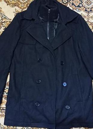 Фірмове англійське шерстяне пальто бушлат george,розмір s-m.1 фото