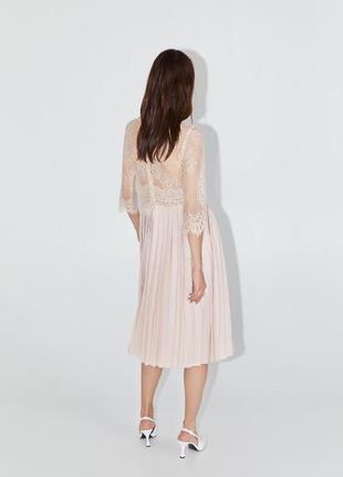 Ніжна мереживна сукня від zara⭐️2 фото