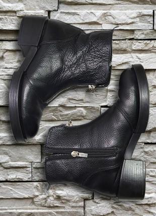 Классные черные кожаные ботинки челси. размер  36.6 фото