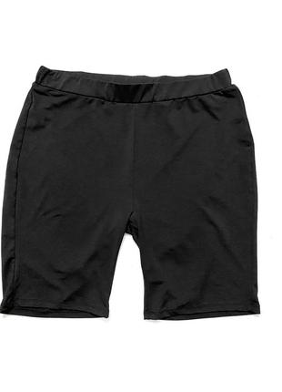 2xl шорти спортивні чорні облягаючі фітнес для залу для бігу жіночі високі3 фото