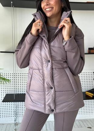 Женская жилетка утепленная, разные цвета 42-60 размер7 фото