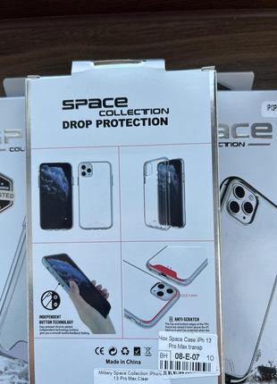 Чехол для iphone 13 pro max space collection silicone прозорий3 фото