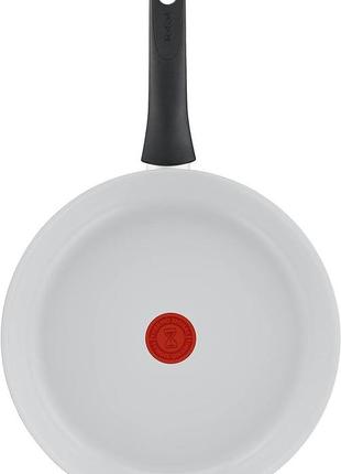 Сковорода tefal c41706 ceramic control 28 см, безопасное керамическое покрытие, термосигнальный индикатор темп5 фото