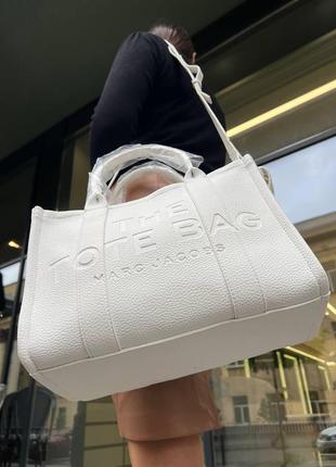 Женская сумка marc jacobs tote mj марк джейкобс большая сумка шопер на плечо легкая сумка из экокожи7 фото