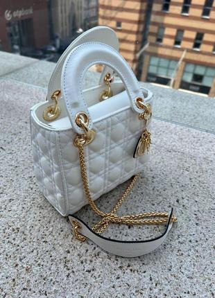 Жіноча сумка dior mini діор маленька сумка шоппер на плече красива, легка, стьобана сумка з екошкіри8 фото