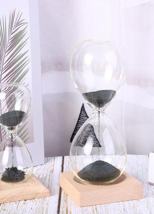 Магнітний пісочний годинник «фантазія» 15х6 см, декоративний магнітний пісочний годинник2 фото
