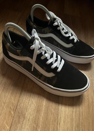 Кеди vans camo/black old skool4 фото