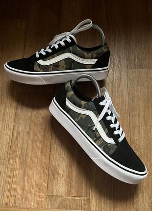 Кеди vans camo/black old skool3 фото